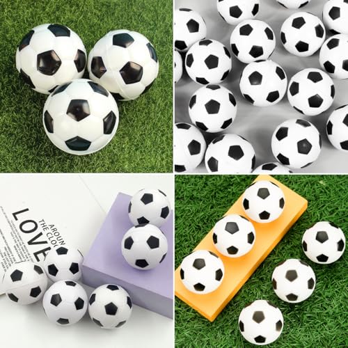 Augesak 12 Stück Mini Fußball, Fußball Klein, Mini Sportbälle, Schaumstoffbälle, Mini-Fussball, Kickerbälle, Antistressball, Softball Fussball Stressbälle