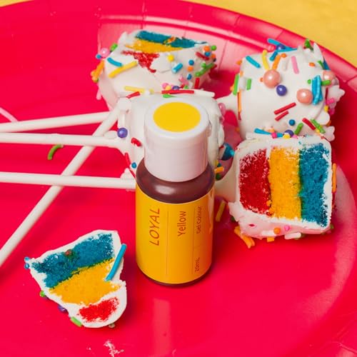 Image of Loyal Gel Food Coloring | Vibrant Color for Buttercream, Fondant, Royal Icing, Gum Paste, Marzipan and Cake Batter | Gel-Based Concentrated Food Dye - 20ml Yellow