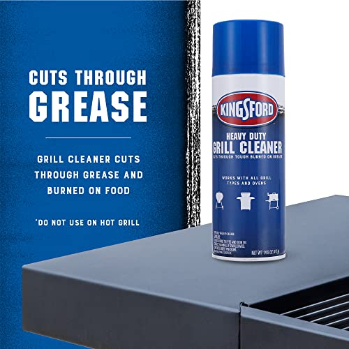 Kingsford Heavy Duty Spray-On Grill Cleaner Aerosol | Cuts Through Grease And Grime On Contact | Makes Grill Cleaning Effortless, Great For Grills Or Ovens | 14.5 Ounces #TOP3