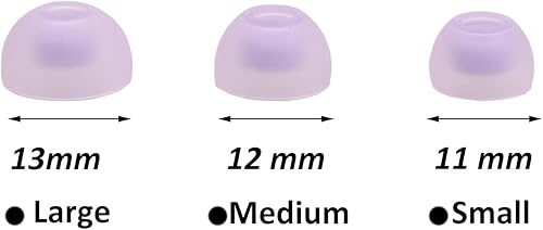 Miniatura 9 de Juego de 6 pares de almohadillas de silicona de repuesto para auriculares Samsung Galaxy Buds 2, auriculares inalámbricos, ajuste en estuche (negro)