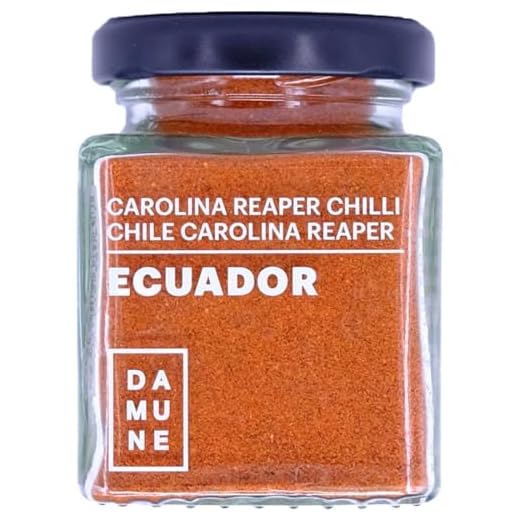 DAMUNE Carolina Reaper Molido - 45g - Chile más picante del Mundo
