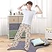 Yuiboo Basketball Retro Poster Beige Pajama Pants Long Pant Elastic Waist Sleepwear PJs Houses with Pockets 6-8Y