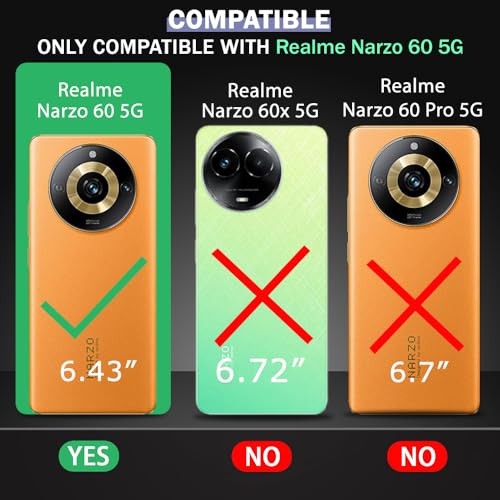Image of TheGiftKart Liquid Silicon Back Cover Case for Realme Narzo 60 5G | Shockproof Military Grade Protection | Micro-Fibre Cloth On Inner Side | Built-in Anti-Slip Grip Realme Narzo 60 Back Cover (Black)
