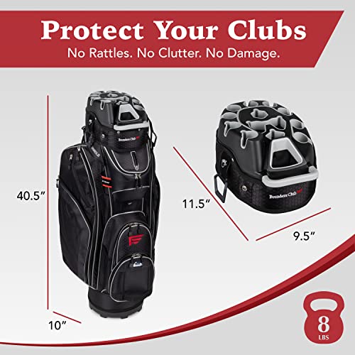 Founders Club Premium Cart Bag With 14 Way Organizer Divider Top thumb #5