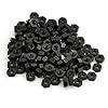 Electronics-Salon Metric Black Nylon Hex Nut, Hexagonal.