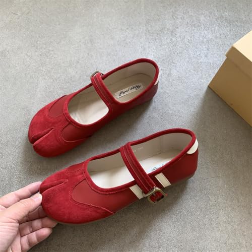 Tabi Shoes Women Mary Janes Ballet Flat - Low Top Split Toe Orthopedic Cute Casual Comfortable Walking Lightweight Female Solid All-Match for Daily Wear Beach Travel Athleisure Standing All Day3
