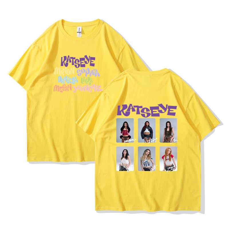 Katseye Kpop Short Sleeve Top TShirt Tee for Men Women Boys Girls-T0002