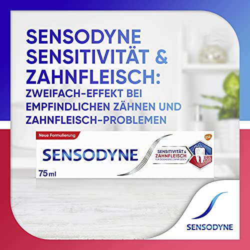 SENSODYNE Sensitivität und Zahnfleisch, tägliche Zahnpasta mit Fluorid, 1x75ml, bei schmerzempfindlichen Zähnen – Ansicht 2
