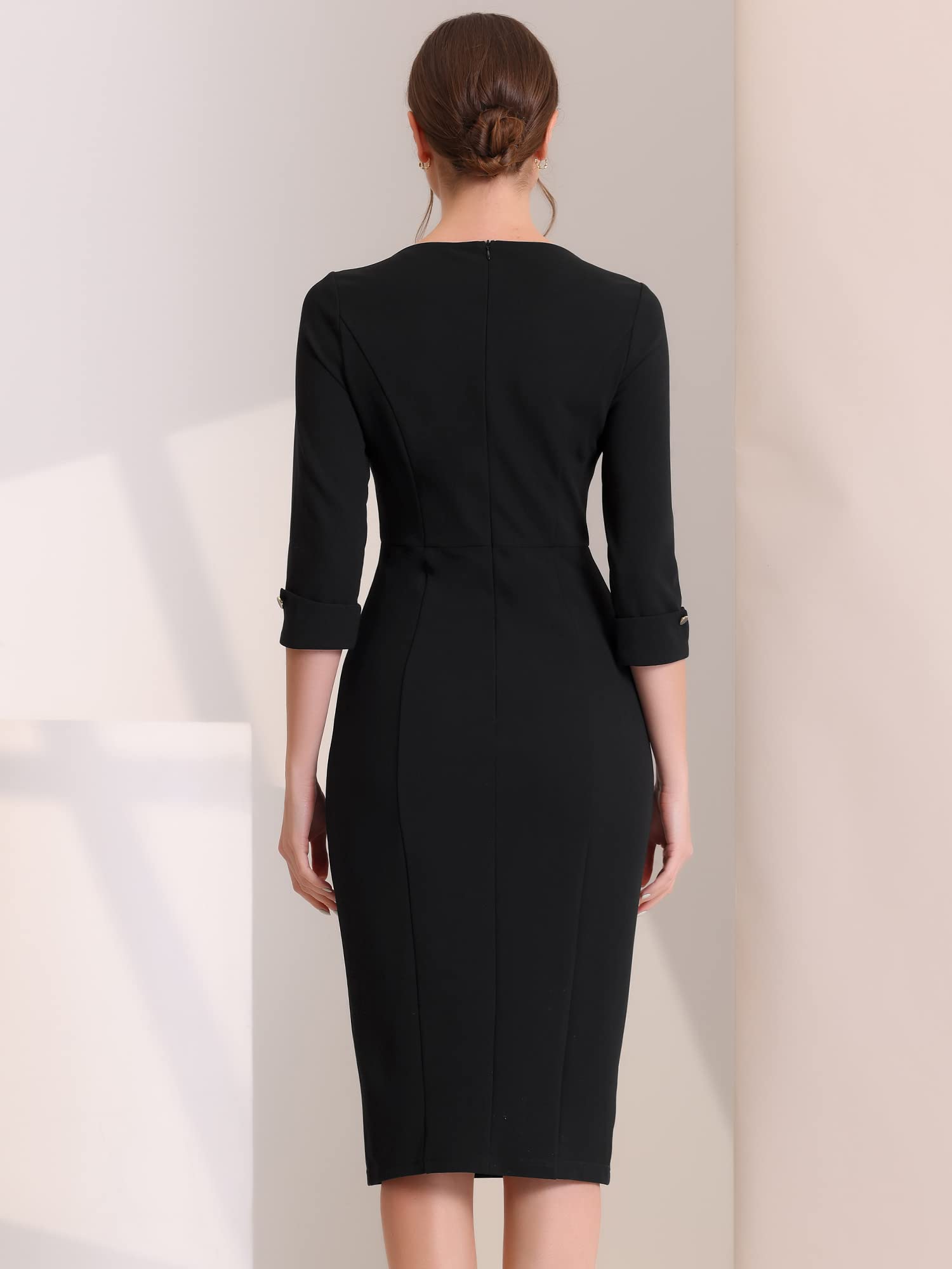Allegra K Dress Casual Mujer