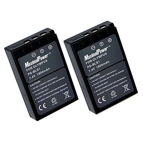Maximal Power Db Db Oly Bls-1 X2 Maximalpower Replacement Battery For Olympus Bls-1 And E-Pl1,E-P3,E-Pl3,E-P1,E-P2,E-420,E-410,E-450,E-620,E-400 Camera 2 Pack #TOP11
