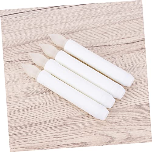 Bougies coniques sans flamme LED avec télécommande pour décoration de table - 4