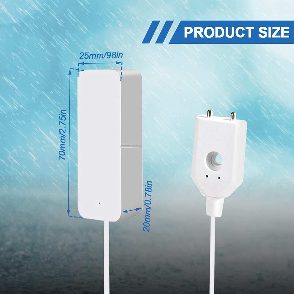 CNANRNANC Wassersensor Für Tuya Smart Home Wasserleck Sensor Detektor Flutwasser Leckage Detektor Wasserleck Alarme Wasserlecksensor Bedienungsanleitung, 2385098414