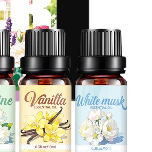Juego de aceites de 10 ml con una mezcla de fragancias calmantes de aromaterapia 8