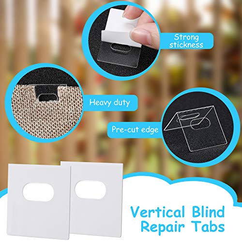 image for Patelai 25 Pieces Vertical Blind Stem Replacement Window Blind and 25 