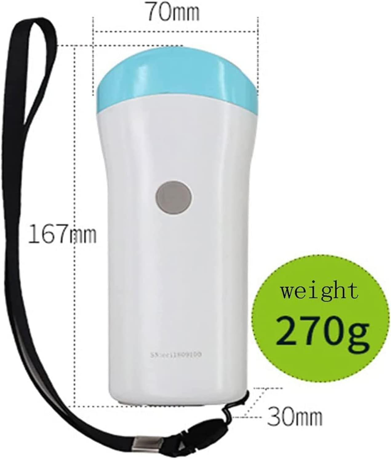 Scanner portatile wireless ad ultrasuoni per diagnosi veterinaria di gravidanza, sonda 3,5 MHz, batteria 4500 mAh, ricarica USB per maiali e pecore