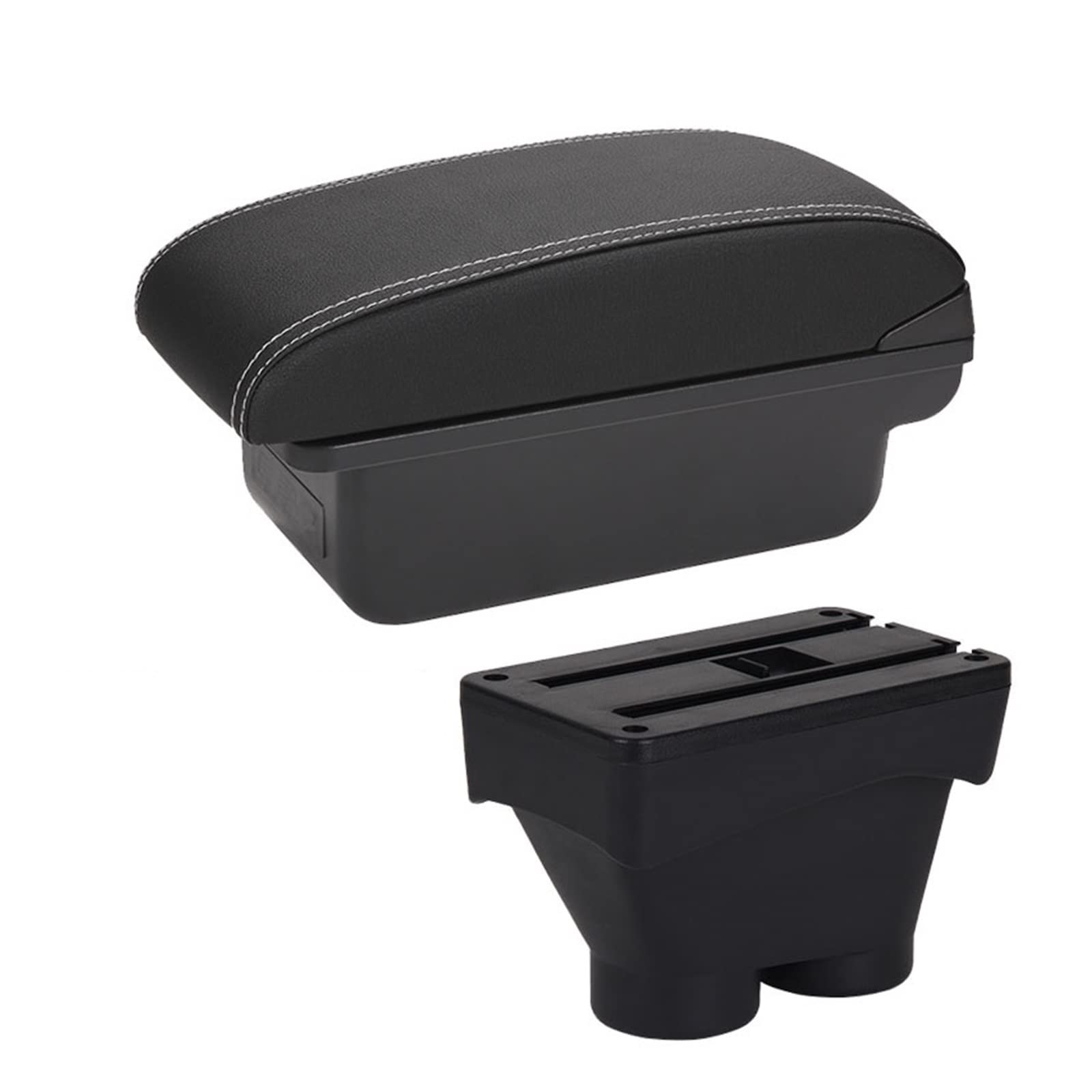 For Peugeot 208 2012-2018 Car Armrest Box Storage Box Car Accessories Retrofit Interior Details Auto Holder Ashtray(C3 NOUSB)