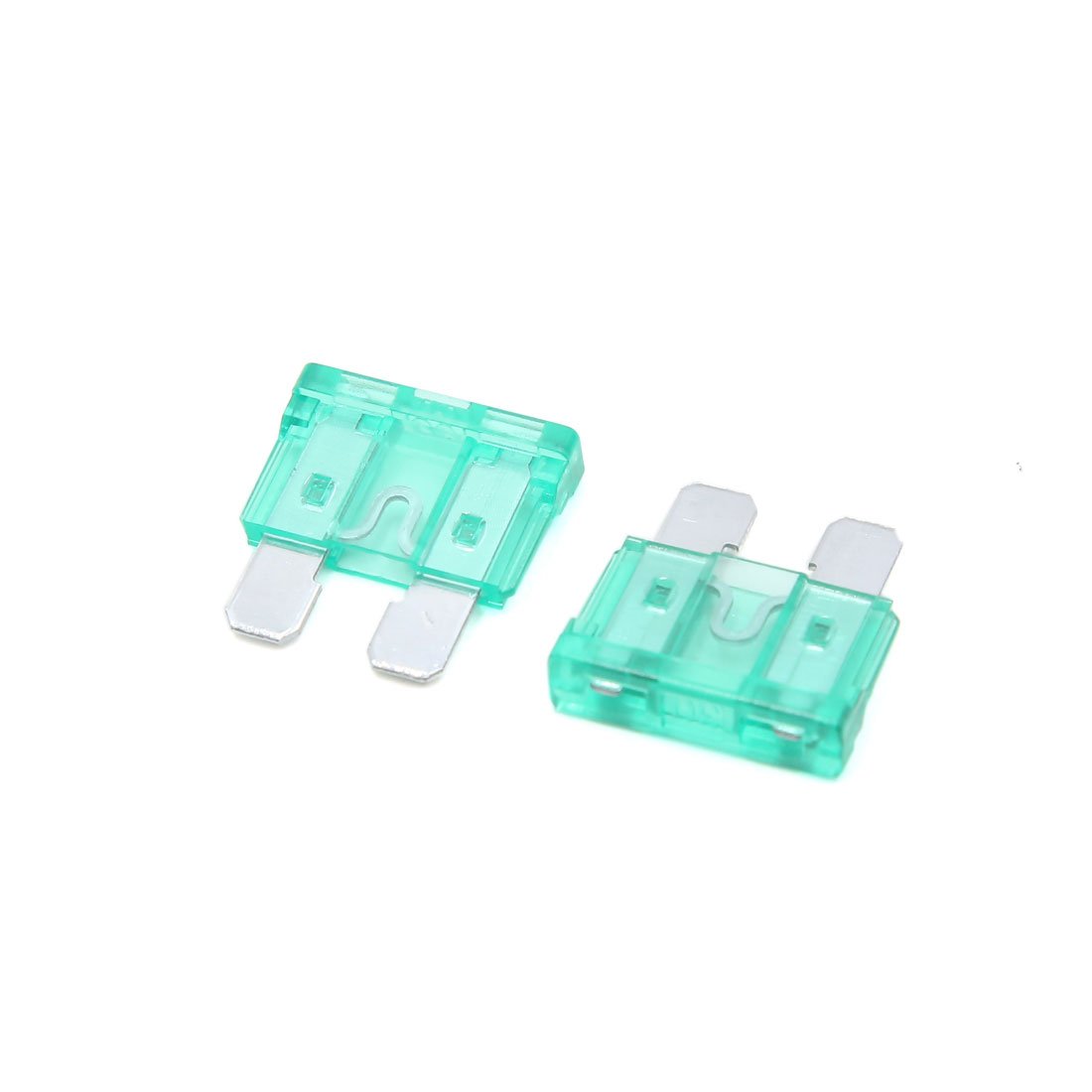 100個 30A ブレードヒューズ 車両 自動車 トラック SUV ヒューズ 19 x 5mm グリーン