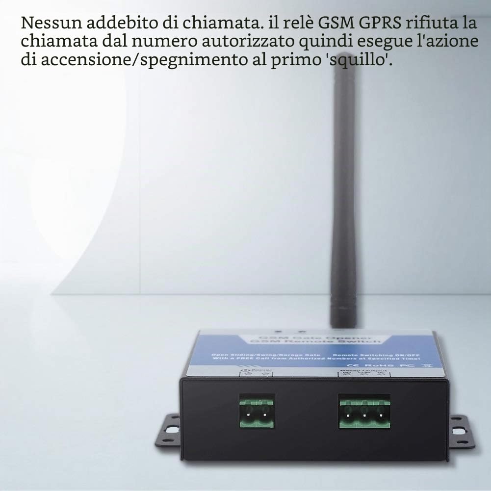 DEWIN GSR 600 SMS Modul,Apriporta GSM Interruttore der Steuerung Remoto Wireless Chiamata Telefonica SMS Gratuita
