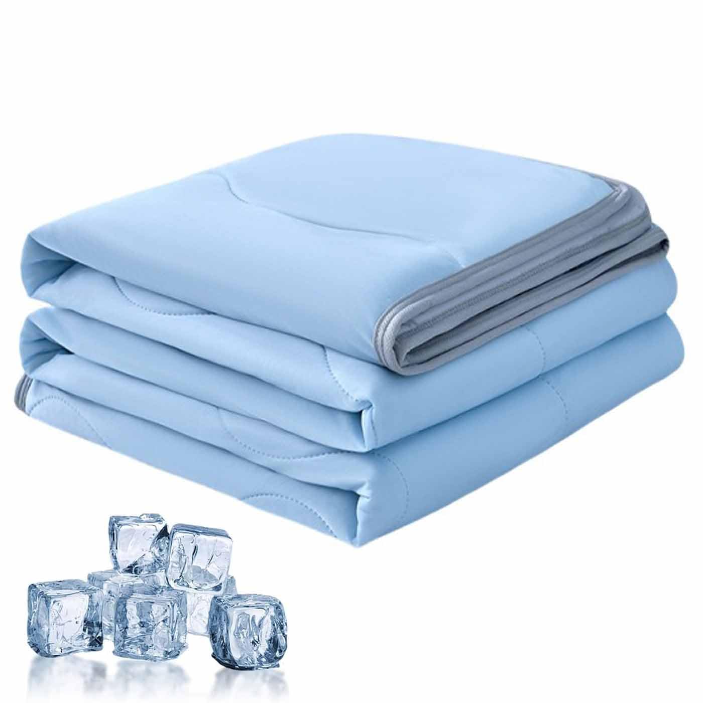 Summer Cooling Blanket For Night Sweats,Soft Lightweight Cooling Cooler Fiber Ice Blankets,Coolings Blankets Double Bed,King Size Ice Cool Blanket,For Adult Kids Hot Sleeper (A, 200×230cm)