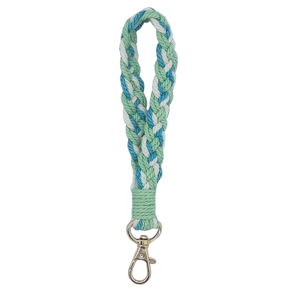 Moydolo Macrame Boho Keychain Bracelet Holder Handmade Keychain Wristlet Key Chain Wrist Lanyard for Women Girls