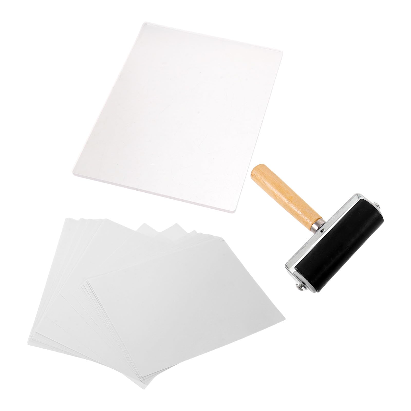 LALAFINA Rodillo de Gel y Resultados Detallados Reutilizable para Grabado con Cepillo Fácil Limpieza para Impresión en Tela y Papel en Manualidades Creativas