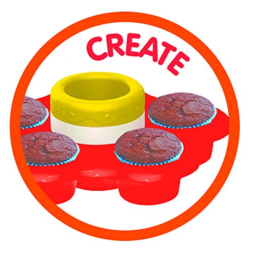 AMAV Cupcake Maker Kit - DIY Toy Make & Decorate Your Own Cupcakes - Easy & Safe to Use-No Oven Required - Perfect Group Activity & Best for Young Chefs & Cupcake Lovers - Thumbnail 6