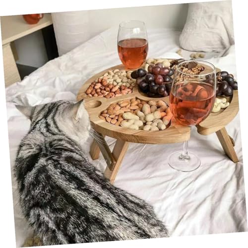 Table pliante basse de camping synthétique compacte et légère pour extérieur - 5