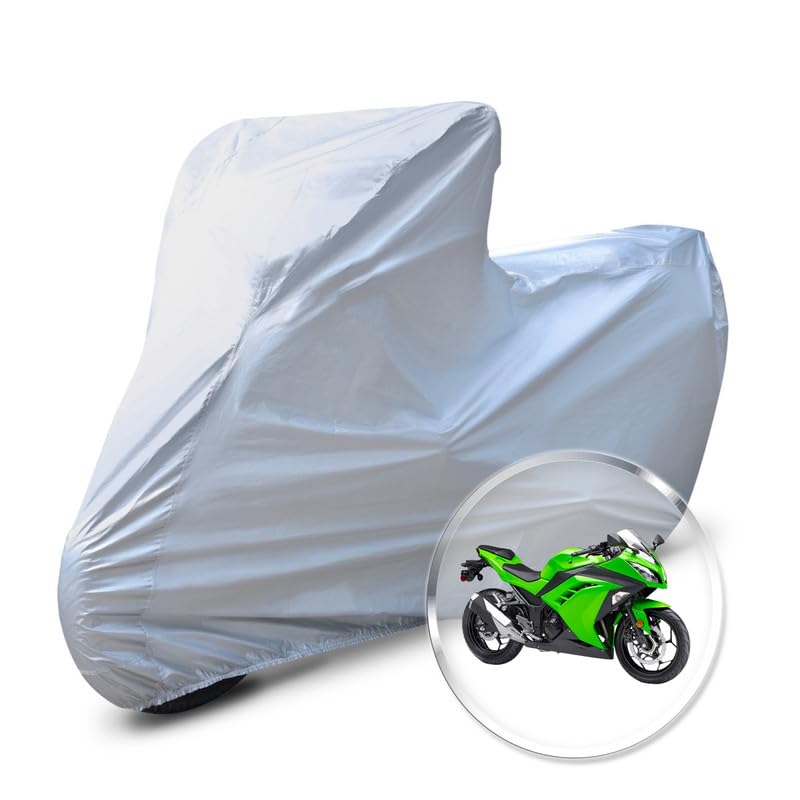 Image of Neodrift 'CrystalMax' Bike Cover for Kawasaki Ninja 300 (All-Weather Motorcycle Protection, Water & UV Resistant, Dustproof, Windproof).