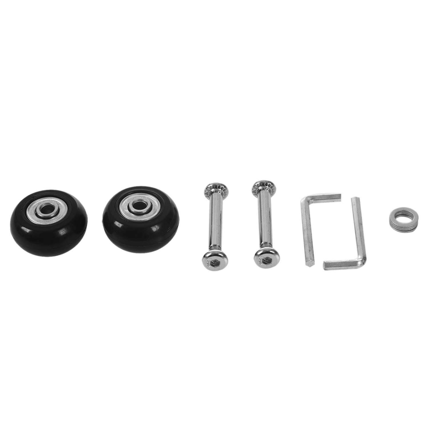 Sankaka 2 Sets of Luggage Suitcase Replacement Wheels Axles Deluxe Repair Tool OD 35mm