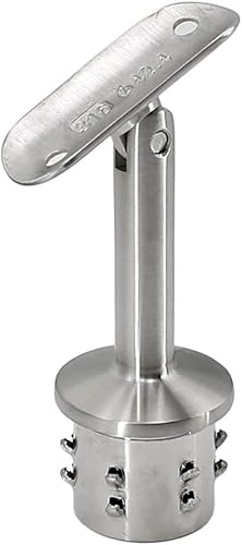Acero inoxidable 316 grado 1-5/8" OD poste montaje ajustable 1-5/8" radio soporte de barandilla de sillín soporte de barandilla, acabado satinado