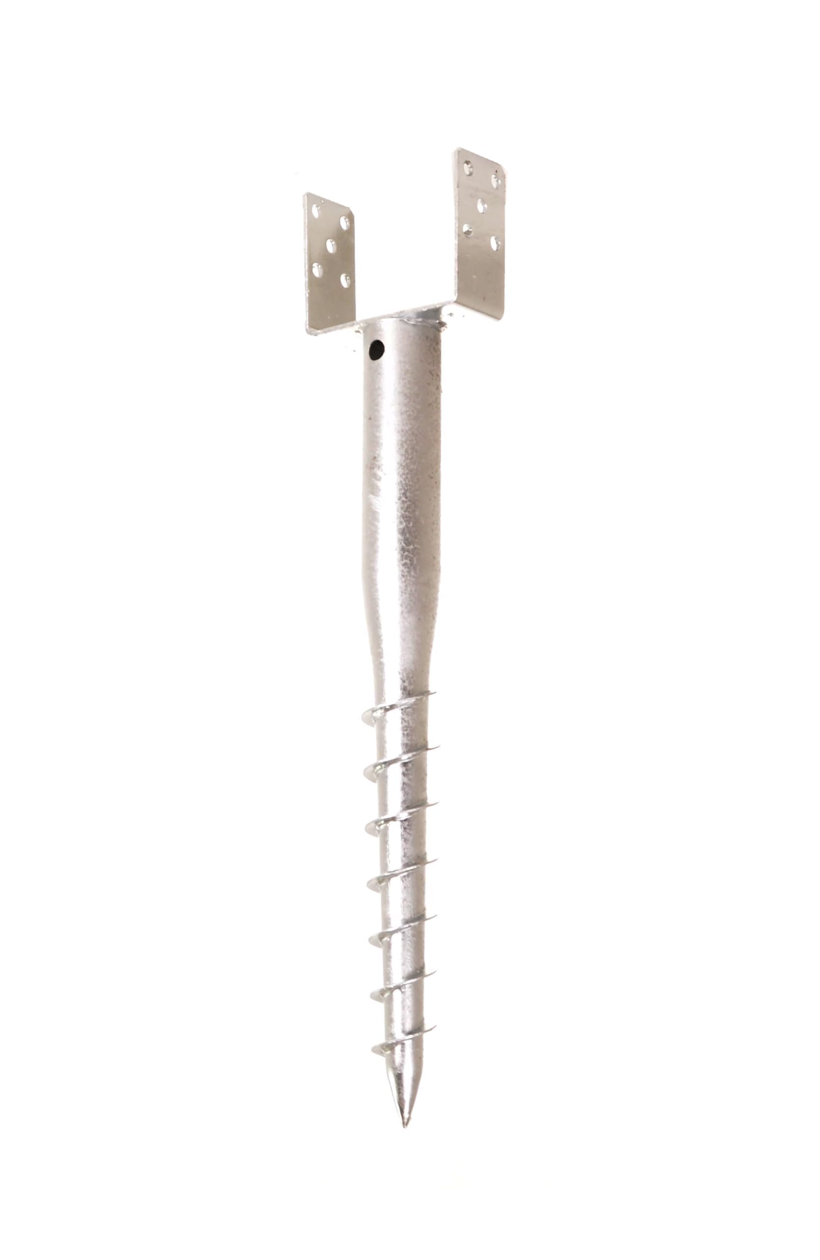 U support de poteau 140 mm à visser, douille au sol vissable, douille vissable, douilles au sol à enfoncer, douille au sol vissable, ancre au sol, piquet de terre, ancre de poteau