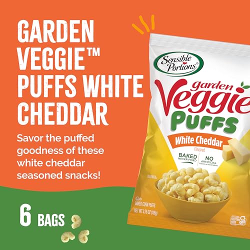 Sensible Portions Veggie Puffs, White Cheddar Flavor thumb #1