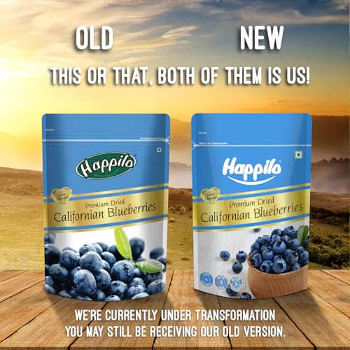 Image of Happilo Premium Dried Californian Blueberries 150g (Pack Of 3), Naturally Sweet, Rich in Antioxidants, Vitamins and Fiber, Everyday Snacking