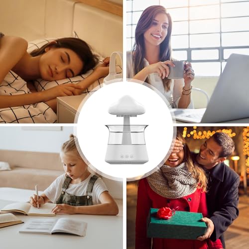 Humidificateur goutte d'eau et diffuseur d'arômes LED Teksome avec télécommande pour la maison