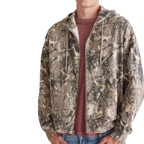 AEROPOSTALE Men's Aero Soft Camo Boxy Fz Hood2