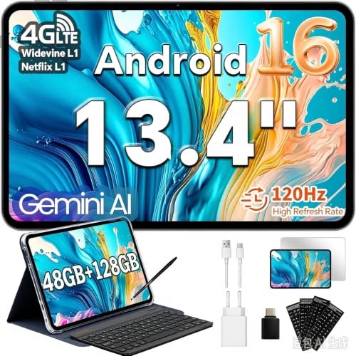 TECLAST Tablet 13,4 Zoll 120Hz Display, Android 16 Gaming Tablets – Ansicht 1