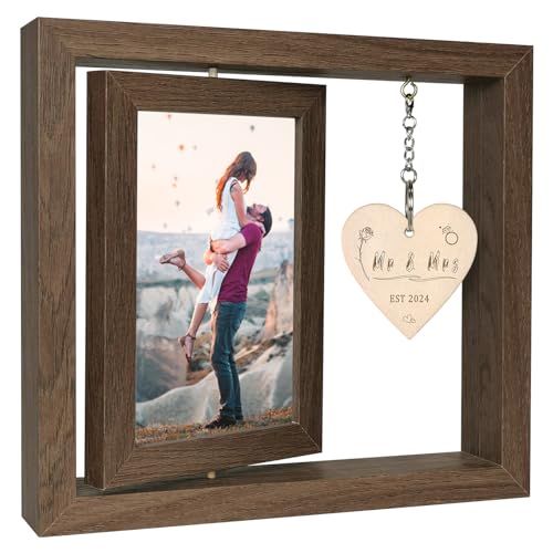 Rotating-Floating-Mr-and-Mrs-EST-2024-Picture-Frame-Wedding-Gifts-for-Couples-2024-Engagement-Gifts-Bridal-Shower-Gifts-for-Bride-to-Be-Display-Two-4x6 Rotating Floating Mr and Mrs EST 2024 Picture Frame Wedding Gifts for Couples 2024 Engagement Gifts Bridal Shower Gifts for Bride to Be Display Two 4×6