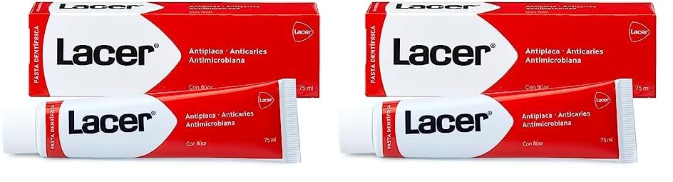 LACER - LACER FLUOR PASTA 75 ML (Paquete de 2)