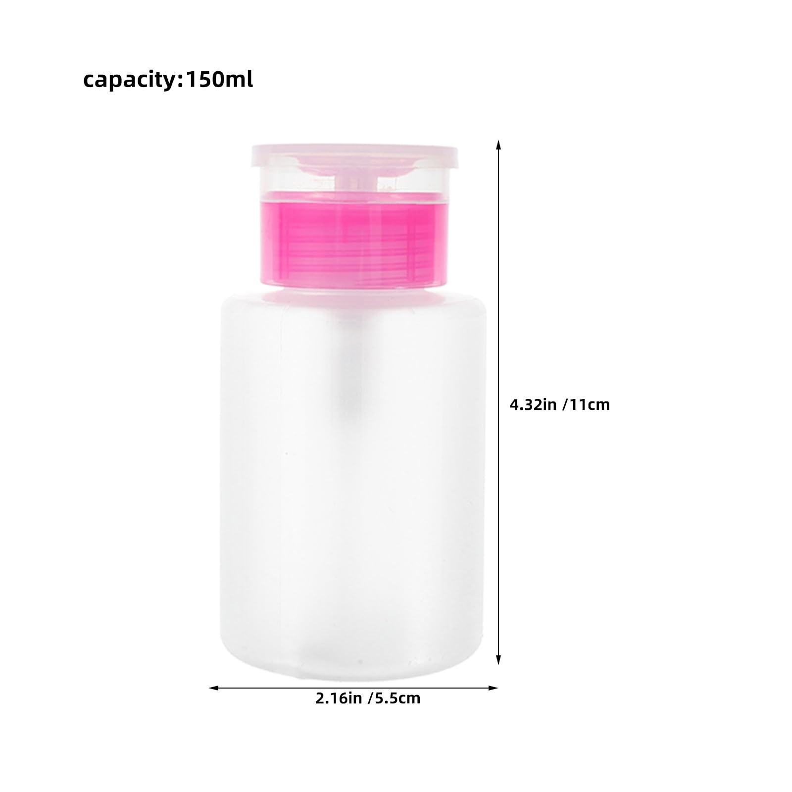 OUNONA 10 flaconi a pompa per fondotinta: 150 ml, portatili, per lavaggio a mano, dispenser a pompa per manicure, liquidi e trucco