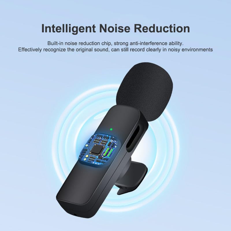 Image of K9 Furry Wireless Microphone - Bluetooth Clip-On Mic for Type-C & Lightning | Noise Cancelling Collar Mic | YouTube, Podcast, Vlogging, Video Recording & Content Creation