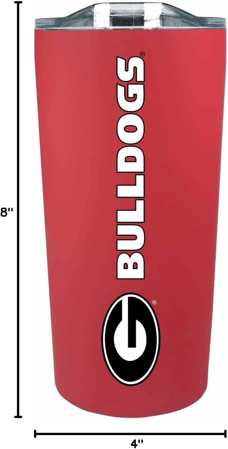 Campus Colors NCAA Stainless Steel Tumbler perfect for Gameday - 18 oz - Double Walled - Keeps Drinks Perfectly Insulated (Georgia Bulldogs - Red) - Image 7