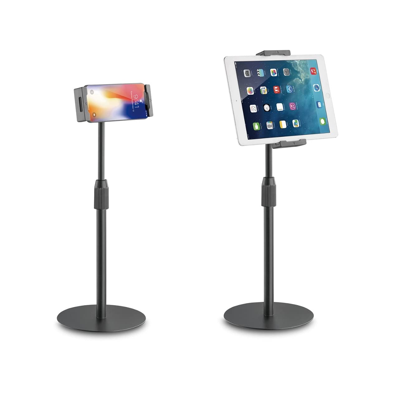 Neopack Unimount Stand, Height Adjustable & 360 Degree Rotating Holder for 4.7" - 12.9" Screen Tablets & Mobile Phones (Black) (B09DS85DPQ) Amazon Price History, Amazon Price Tracker