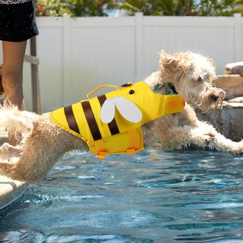 Hundeschwimmweste, Schwimmweste Für Hunde, Leicht Und Sicher Für Wassersport, Hunde Rettungsweste Mit Griff, Haustier Rettungsweste, Hundeschwimmweste Mit Hoher Schwimmfähigkeit, Zum Schwimmen, Surfen