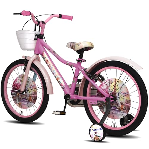 Image of Emma Cycle for Kids 5 to 8 Years Girls (Dark Pink /Pearl Pink, 20T)