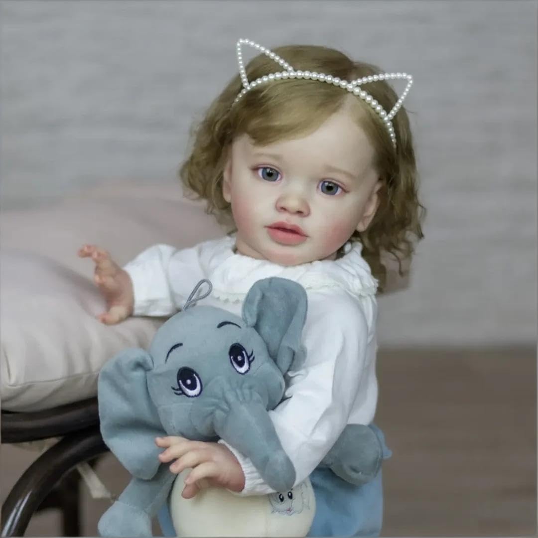 RXDOLL Reborn lalki dla małych dzieci, 26 cali, 65 cm, dla dziewczynek, miękki silikon, winyl, realistyczny korpus z materiału, ręcznie robione lalki dla noworodków, prezent urodzinowy dla dzieci