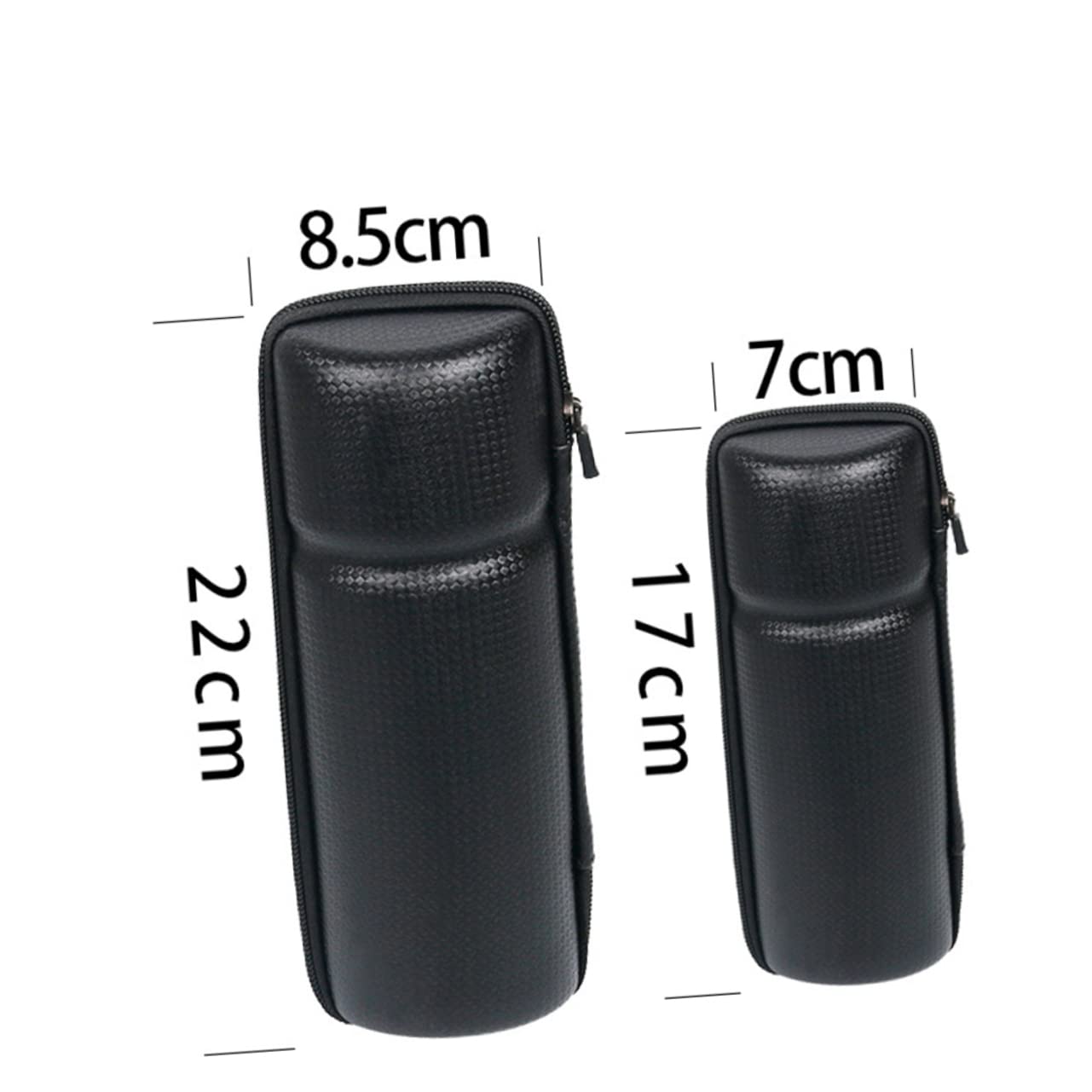 ifundom Hard Shell Bag for Bottle Cage Bike Capsule Bag Organizer Compact Tool Water Bottle Holder Bicycles Pure Black S