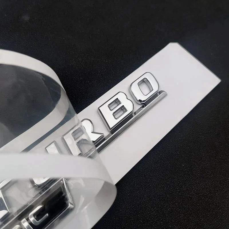 Image of 3D Car 4MATIC Logo ABS Letter Emblem Decal for Mercedes Benz Side Fender Rear Trunk Emblem Badge Chrome Decal Sticker (Black)