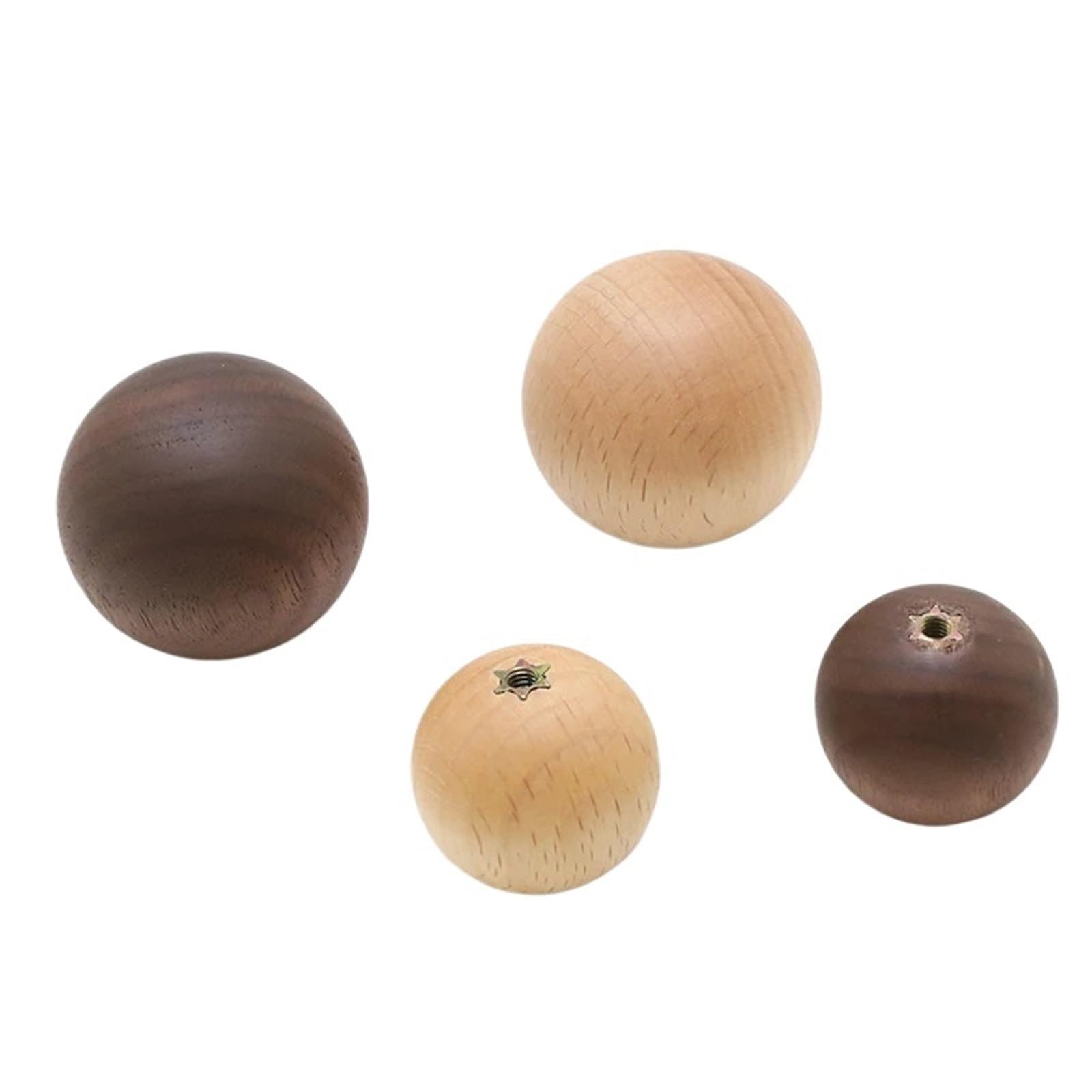 SNGUOQ 6pcs Furniture Handles for Cabinets and Drawers Knobs Wardrobe Pulls Wooden Door Ball Knob Drawer for Cabinet Drawer Shoes(Color 2,35mm)