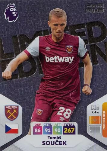 Generic Panini Premier League Plus 2023 2024 Tomas Soucek Limited Edition Trading Card