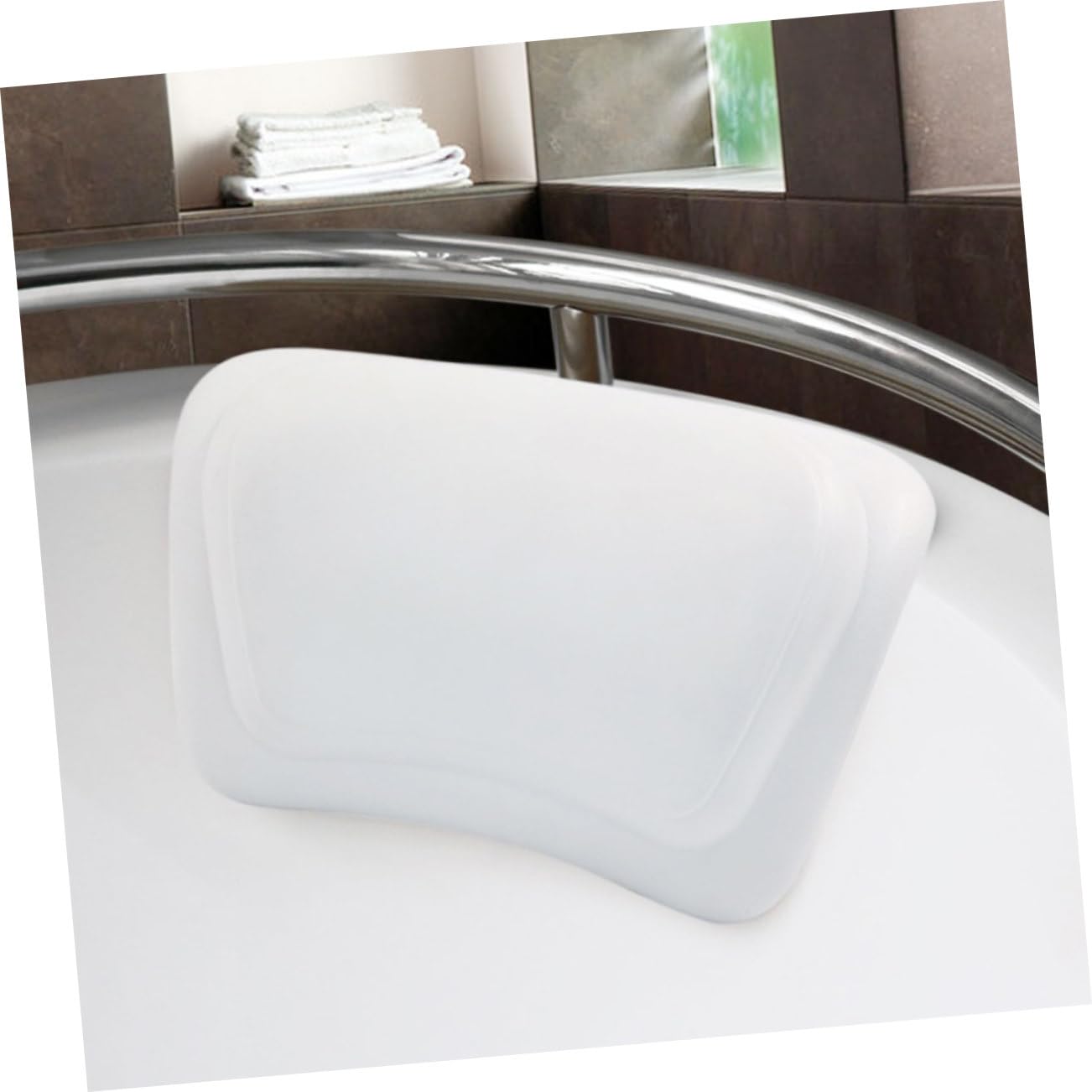 Beaupretty Cuscino Bagno in PU con Ventose Ultra Resistenti Morbido e Adatto Tutte Dimensioni Vasche e Spa